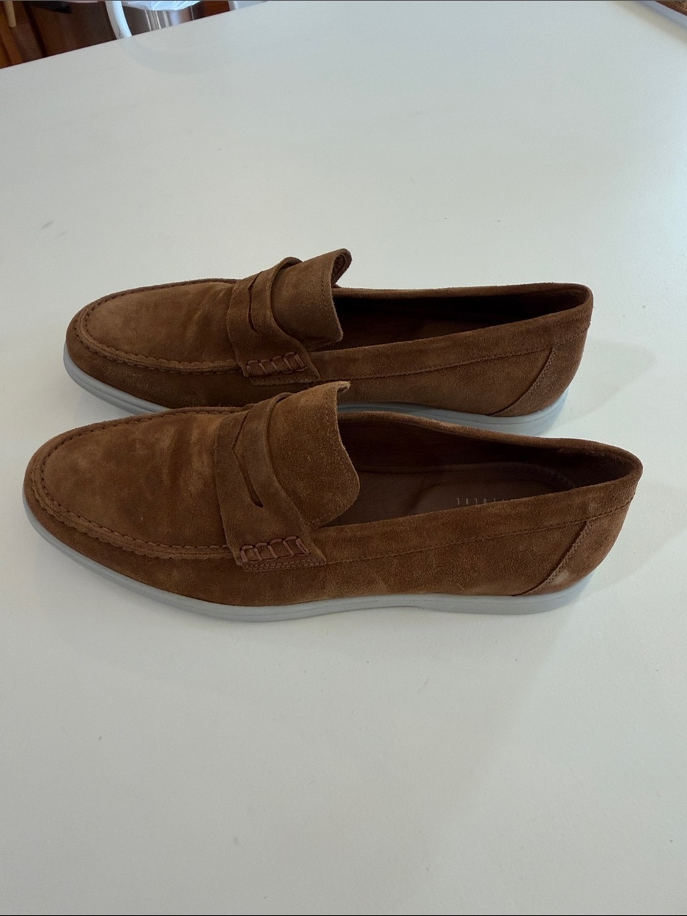 Studio Belvedere Brown Suede Slip-On Loafers Sz 11D. Bag5